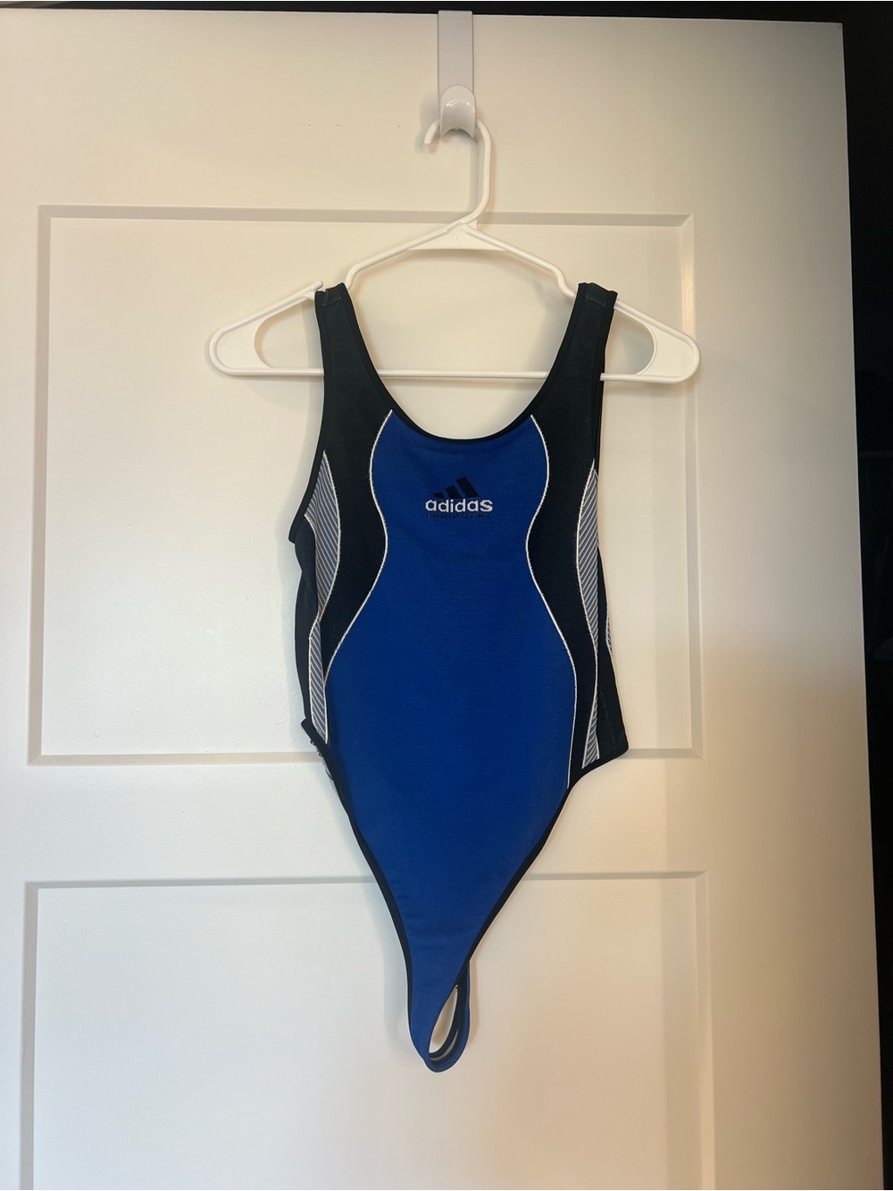 Adidas Black & Blue Athletic One-Piece
